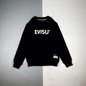 21Fw large M with logo printed round neck hoodie